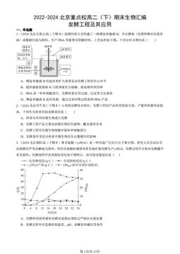2022-2024北京重点校高二（下）期末生物汇编：发酵工程及其应用-答案