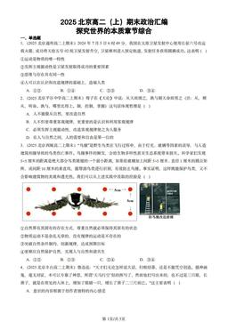 2025北京高二（上）期末政治汇编：探究世界的本质章节综合-答案-a0ad63396207